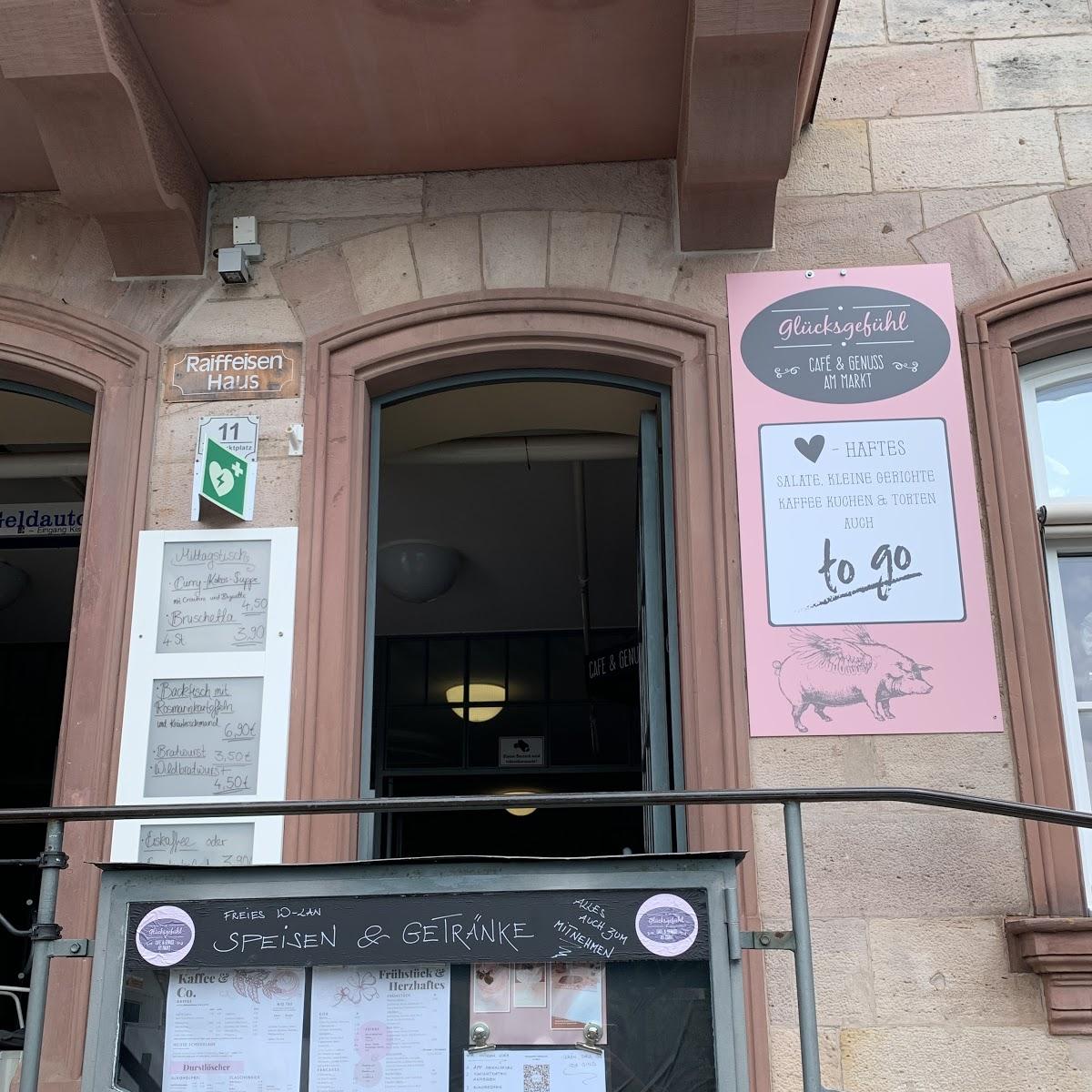 Restaurant "Glücksgefühl - Café & Genuss am Markt" in Hammelburg