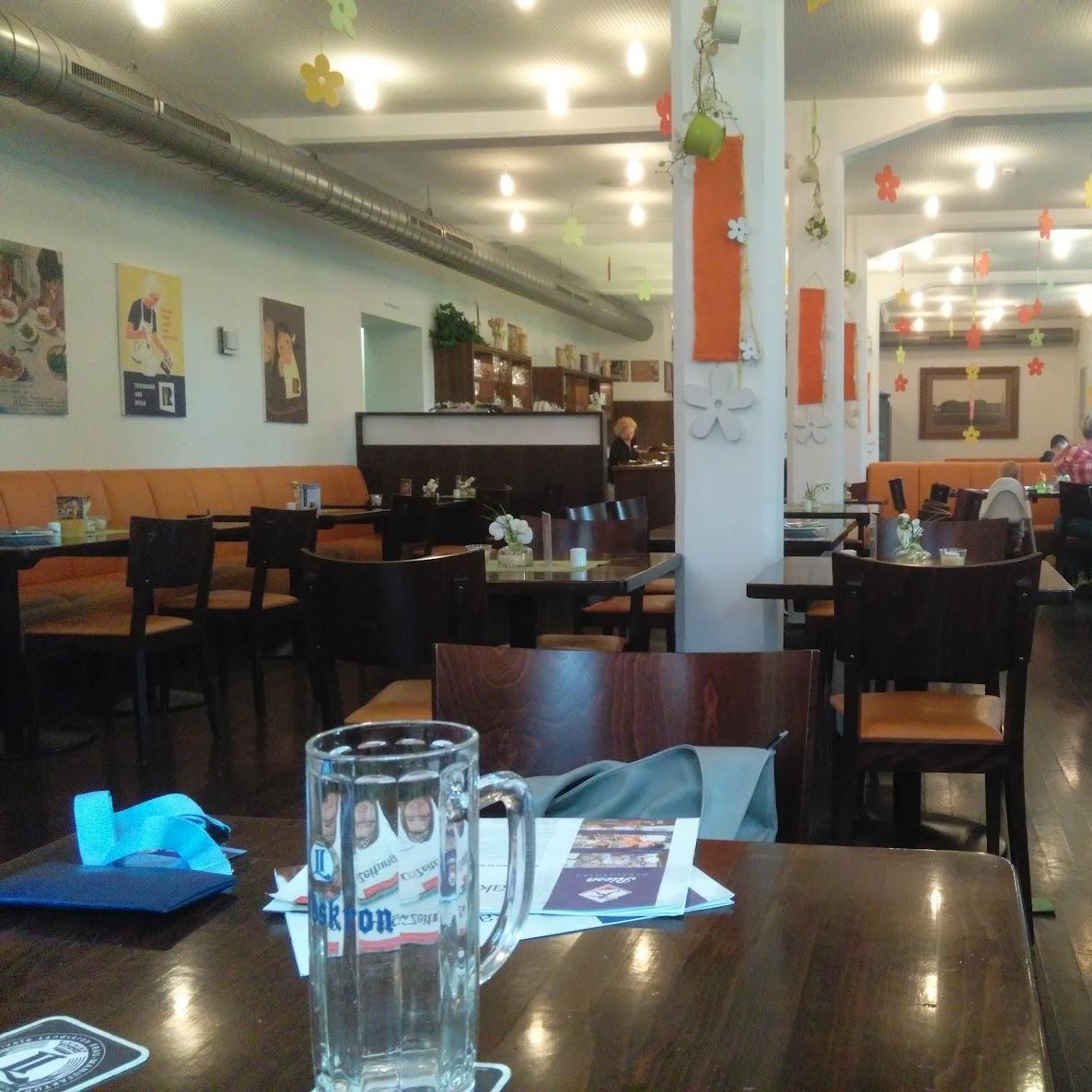 Restaurant "Restaurant „Makkaroni“, Shop und Gläserner Produktion" in Riesa