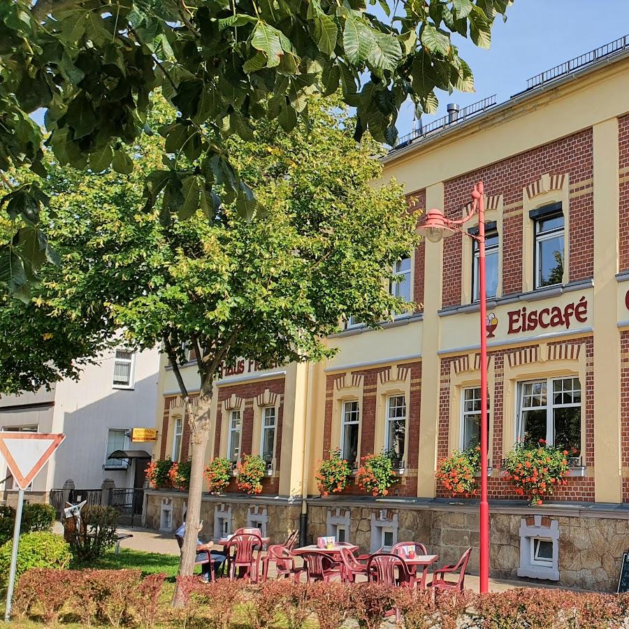 Restaurant "Pension & Eiscafé Grenzland" in Bad Brambach