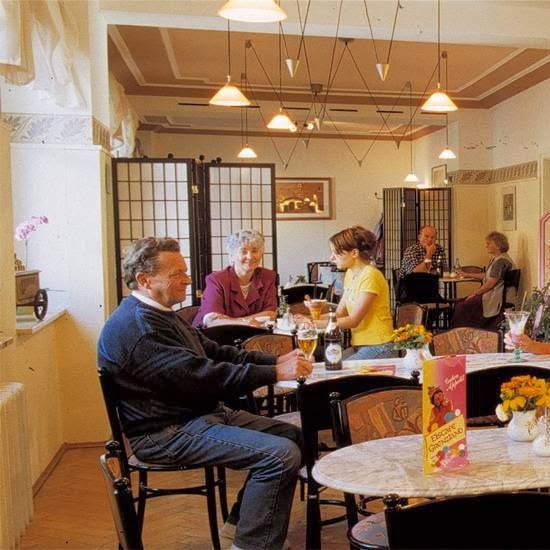 Restaurant "Pension & Eiscafé Grenzland" in Bad Brambach