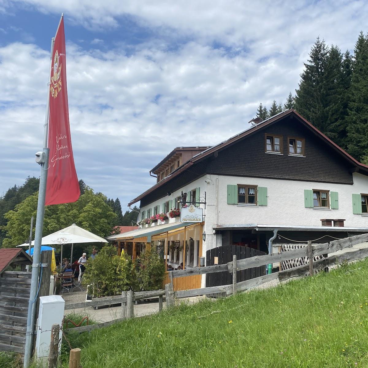 Restaurant "Berggasthof Alpenblick" in Burgberg im Allgäu