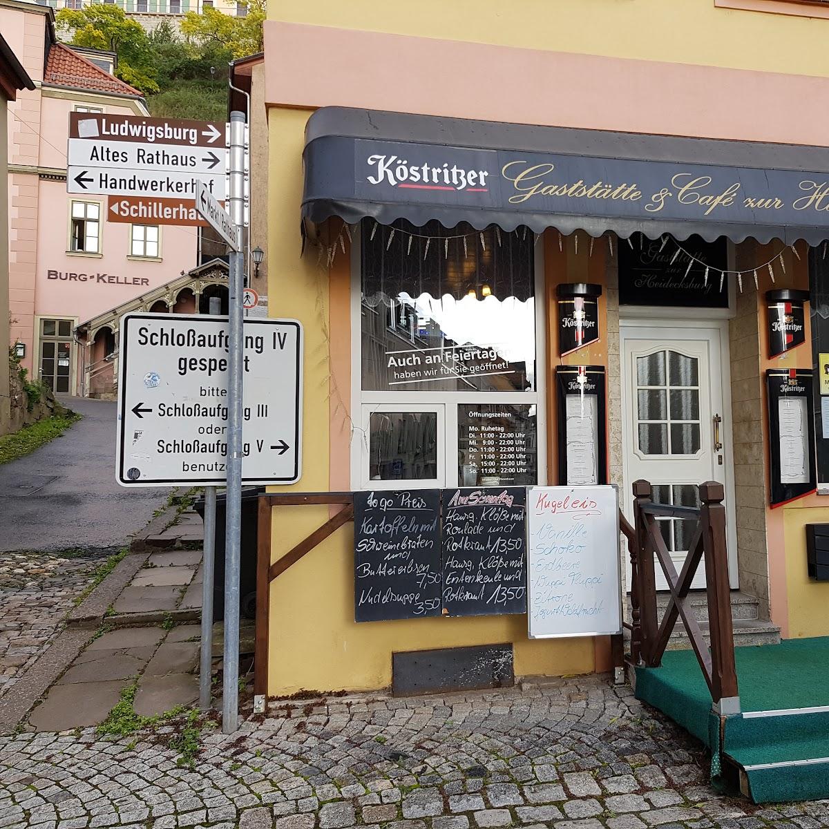 Restaurant "Gaststätte zur Heidecksburg" in Rudolstadt