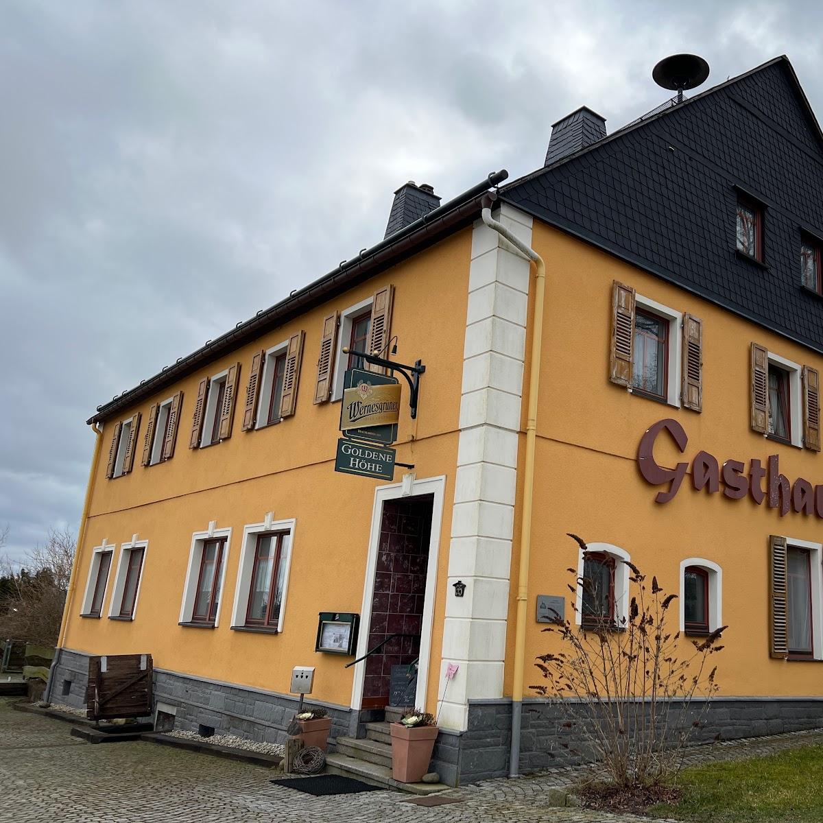 Restaurant "Gaststätte Goldene Höhe" in Schneeberg