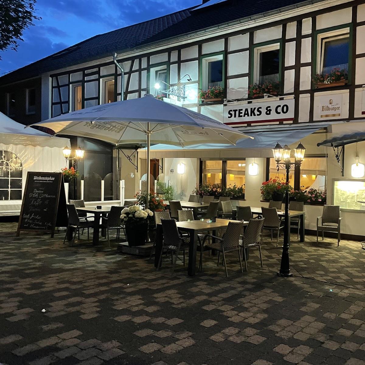 Restaurant "Steaks & Co. Marktstube Biergarten" in Roetgen