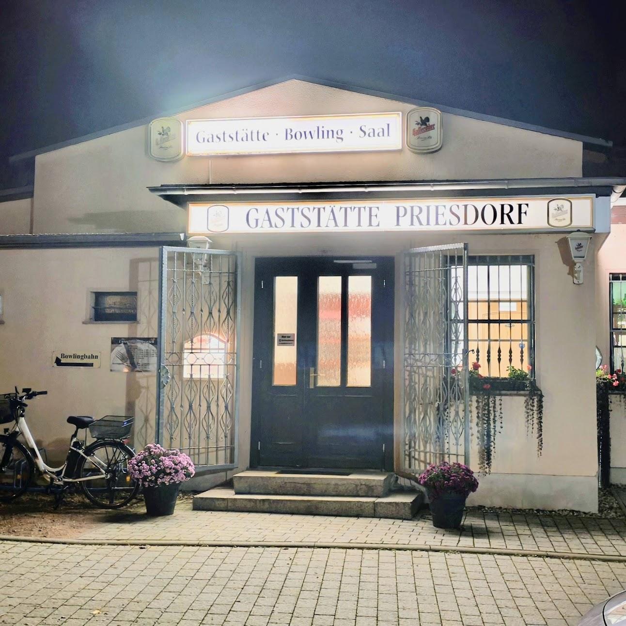 Restaurant "Gaststätte Bowlingbahn Partyservice Priesdorf" in Zörbig