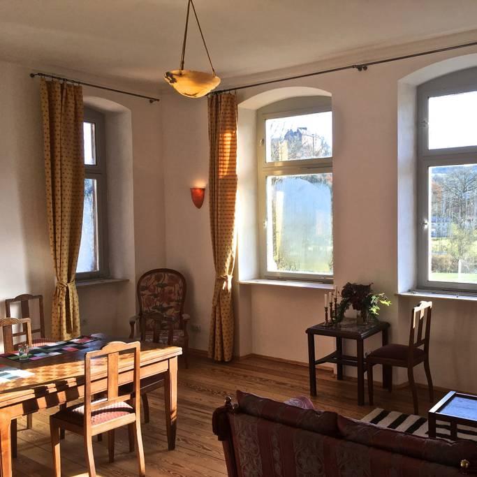 Restaurant "Ferienwohnung und Eventlocation BAHNHOF GAMBURG im Lieblichen Taubertal" in Werbach