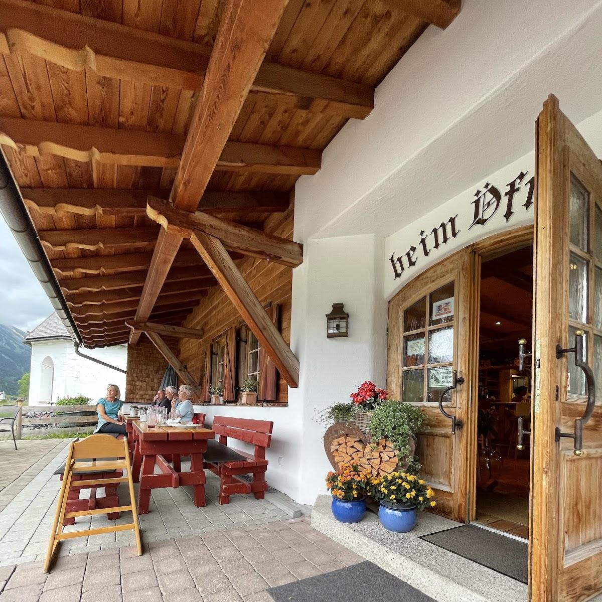 Restaurant "Beim Öfner" in Tannheim