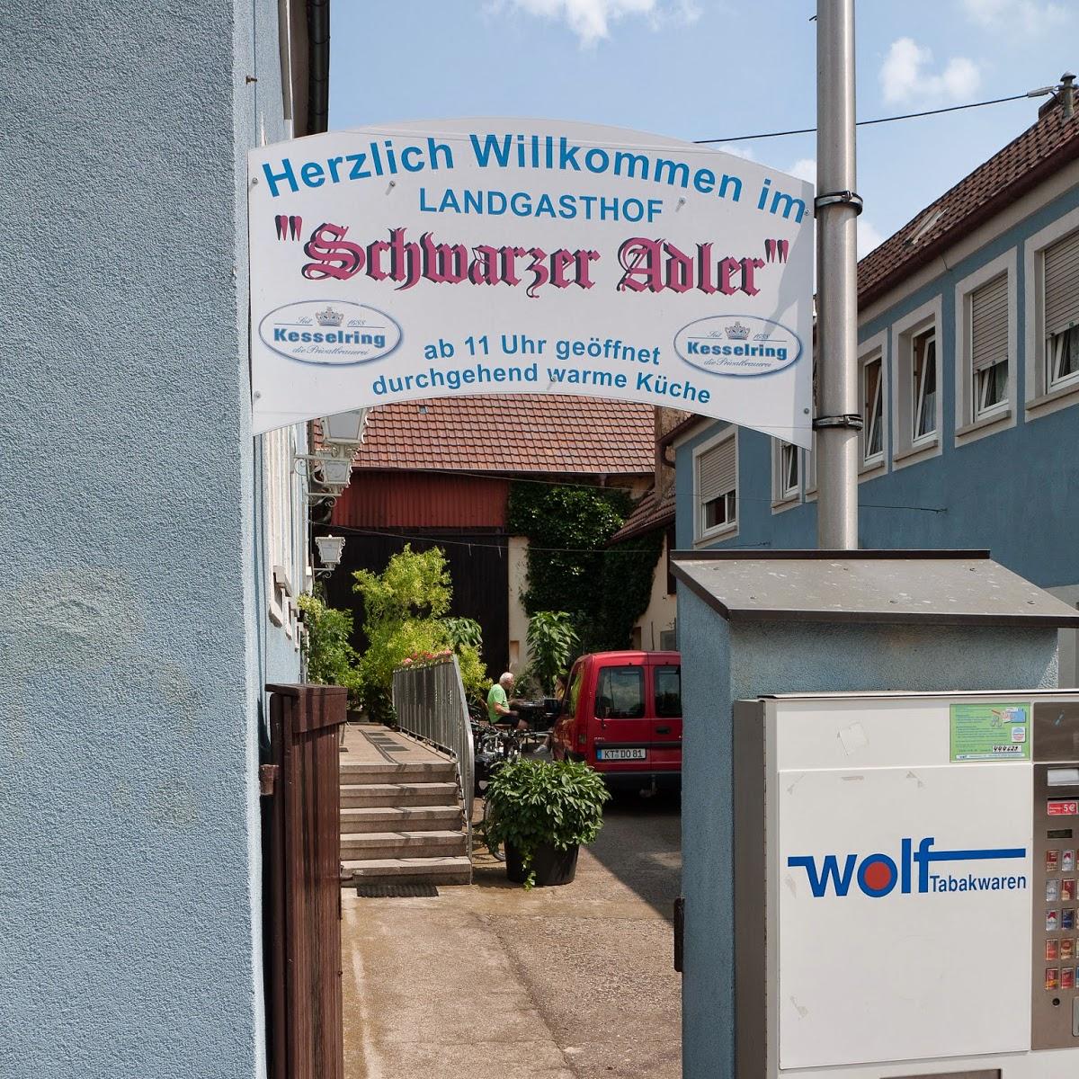 Restaurant "Schwarzer Adler" in Schwarzach am Main