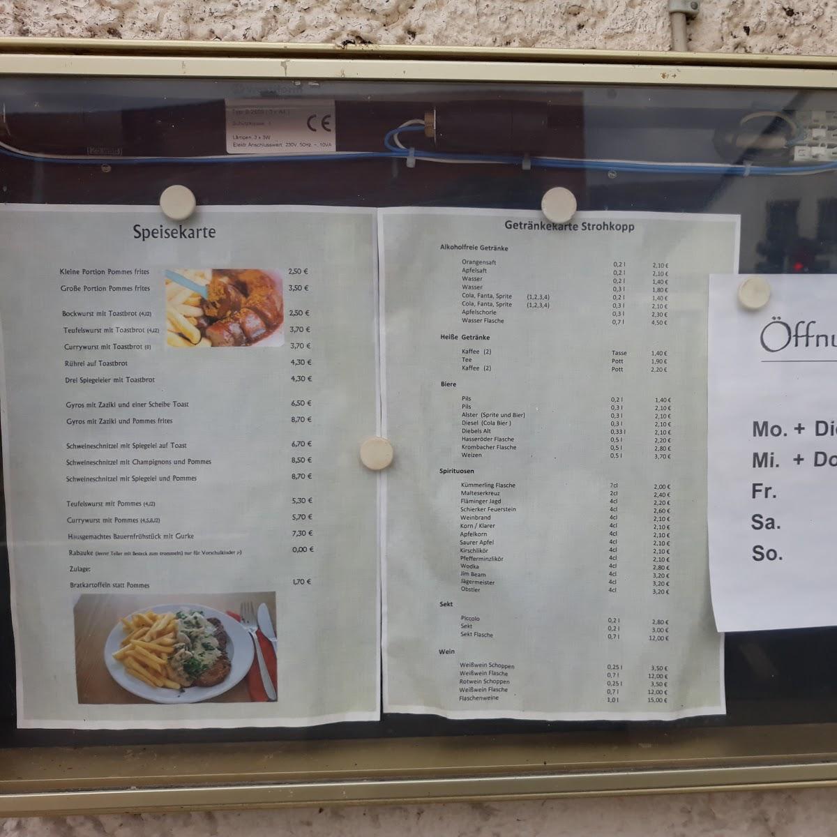 Restaurant "Gaststätte Zum Strohkopp" in Blankenburg (Harz)