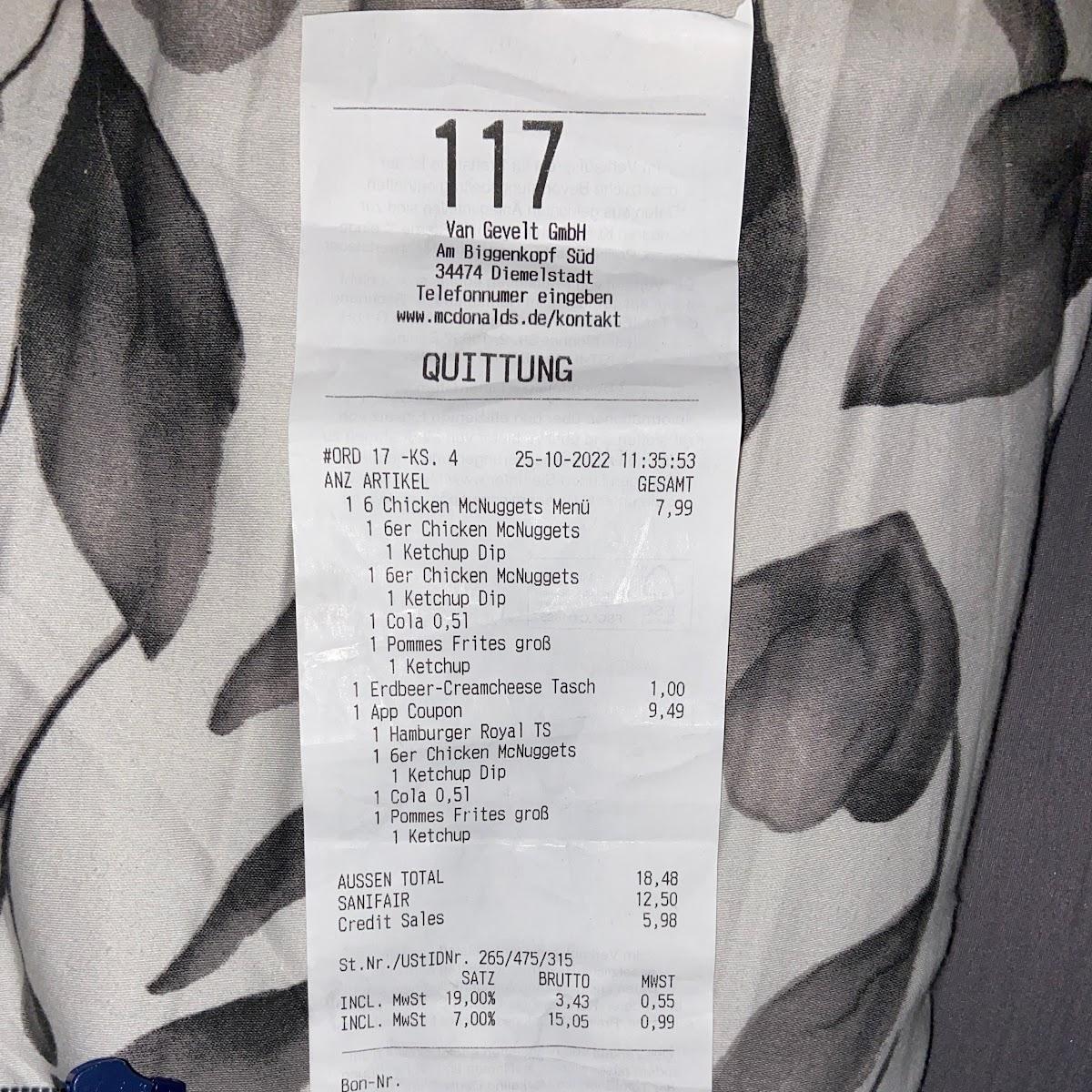 Restaurant "McDonald