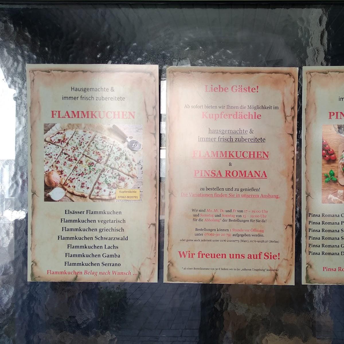 Restaurant "Gaststätte Kupferdächle" in Oberstenfeld