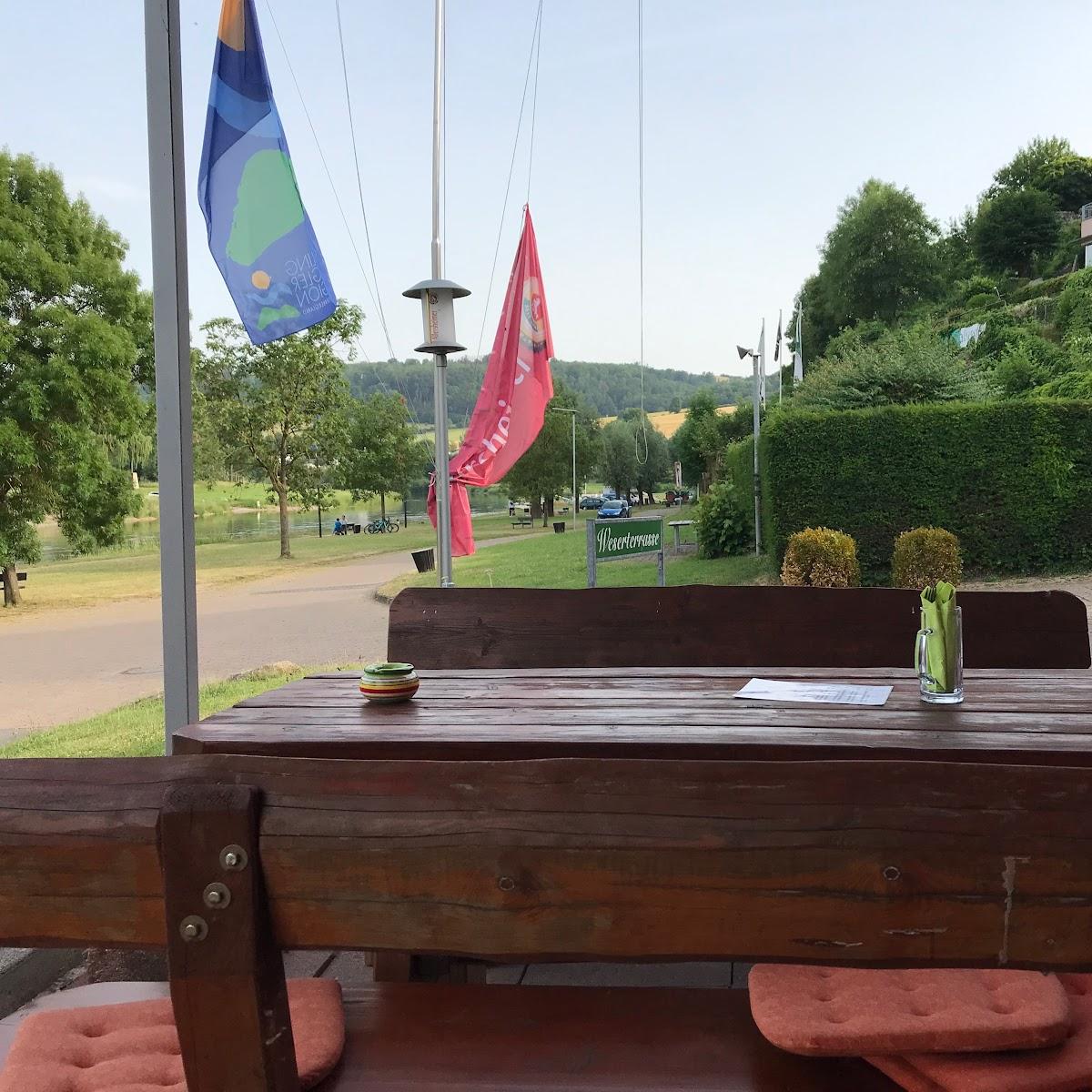 Restaurant "Weserterrassen  - Café · Restaurant · Übernachtung" in Polle