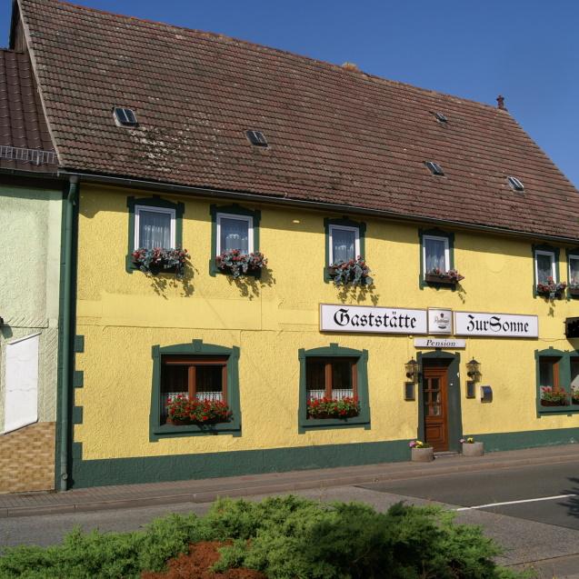 Restaurant "Pension Zur Sonne" in Mansfeld