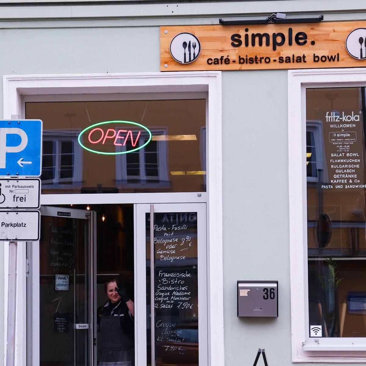 Restaurant "Café Bistro  Simple " in Donauwörth