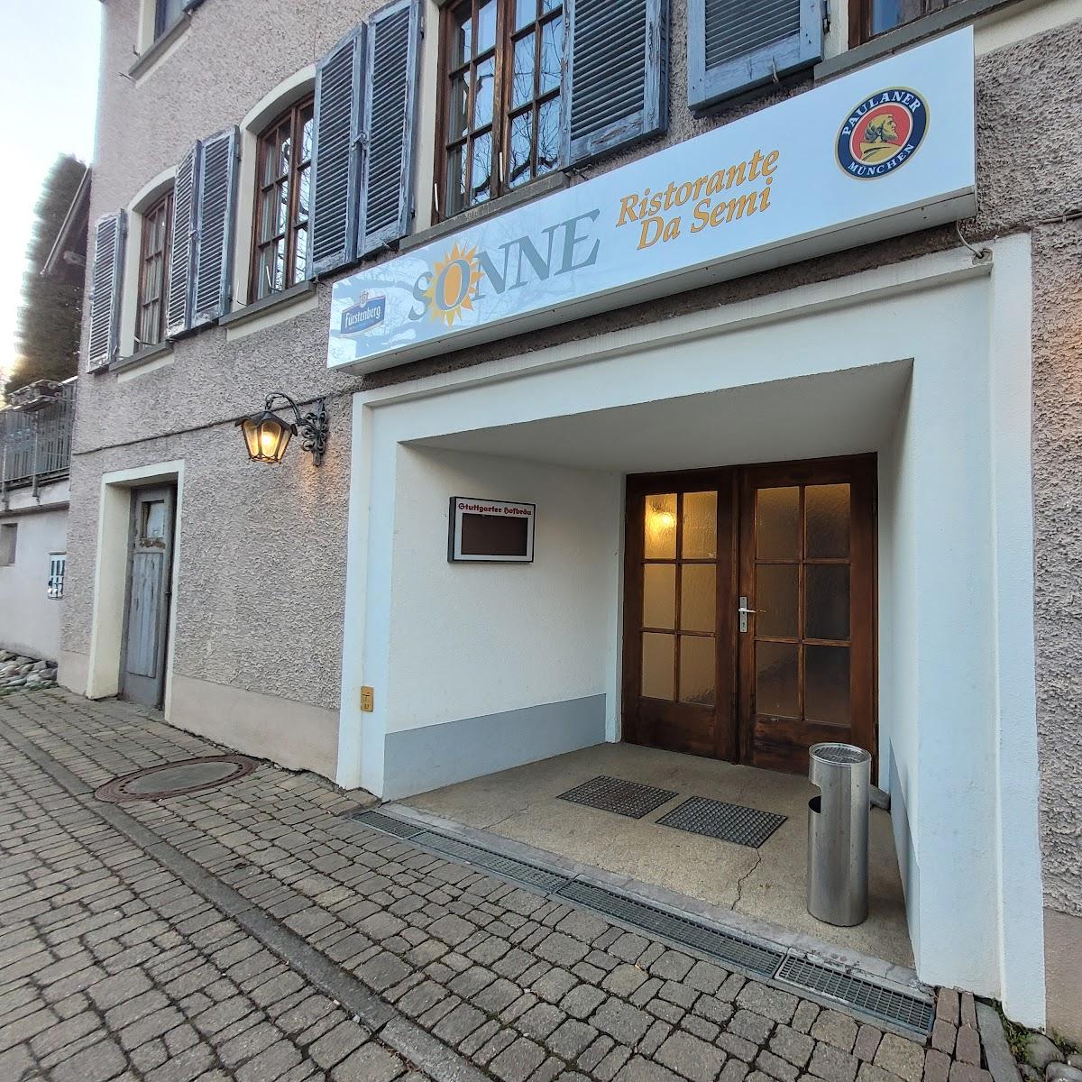 Restaurant "Gasthaus Sonne Da Semi" in Zimmern ob Rottweil