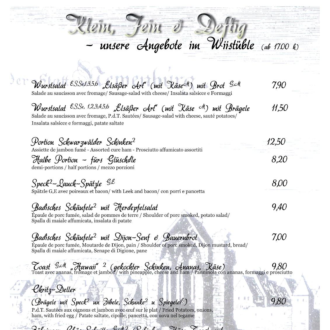 Restaurant "Weinstube zum Weissen Kreuz" in Neuenburg am Rhein