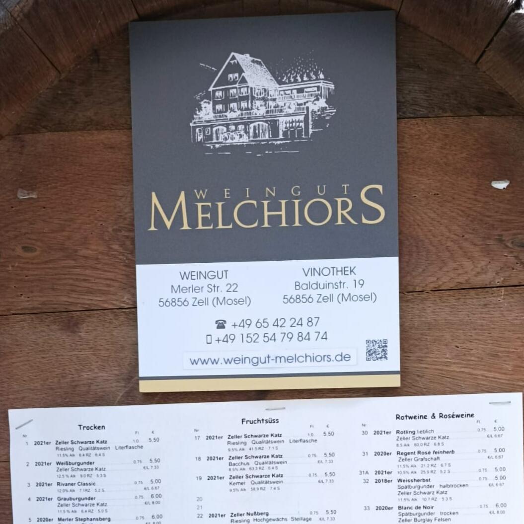 Restaurant "Weingut Melchiors" in Zell (Mosel)