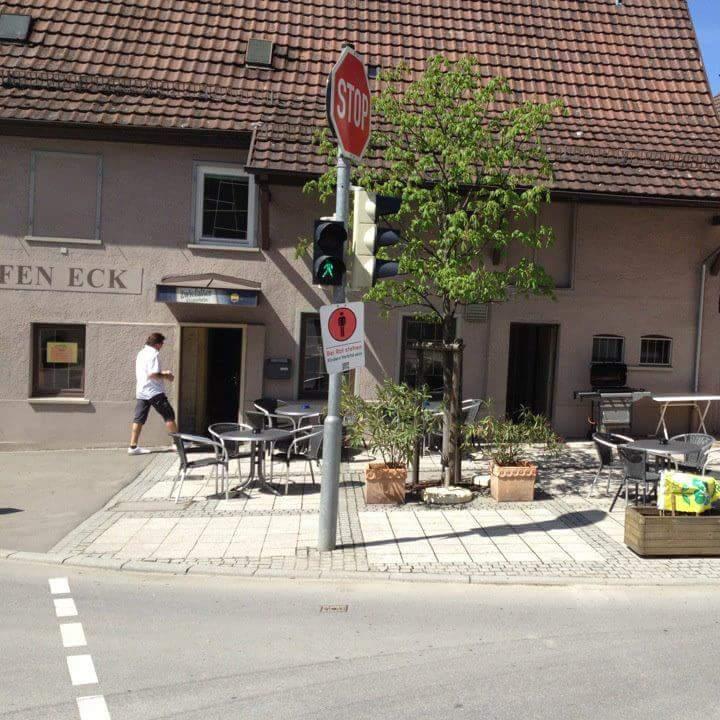 Restaurant "Scharfes Eck" in Eningen unter Achalm