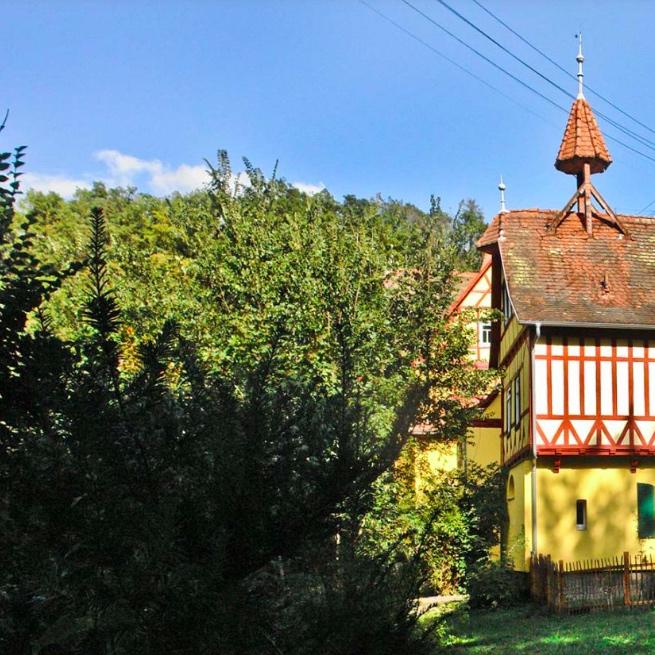 Restaurant "Ferienhaus Kutscherhäuschen" in Königsberg in Bayern