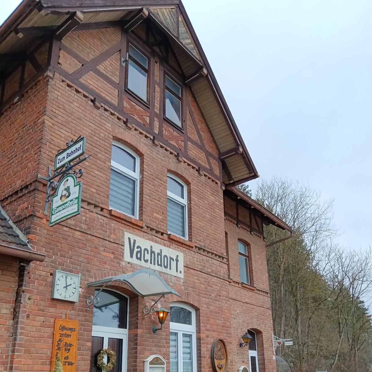Restaurant "Gaststätte zum Bahnhof" in Vachdorf