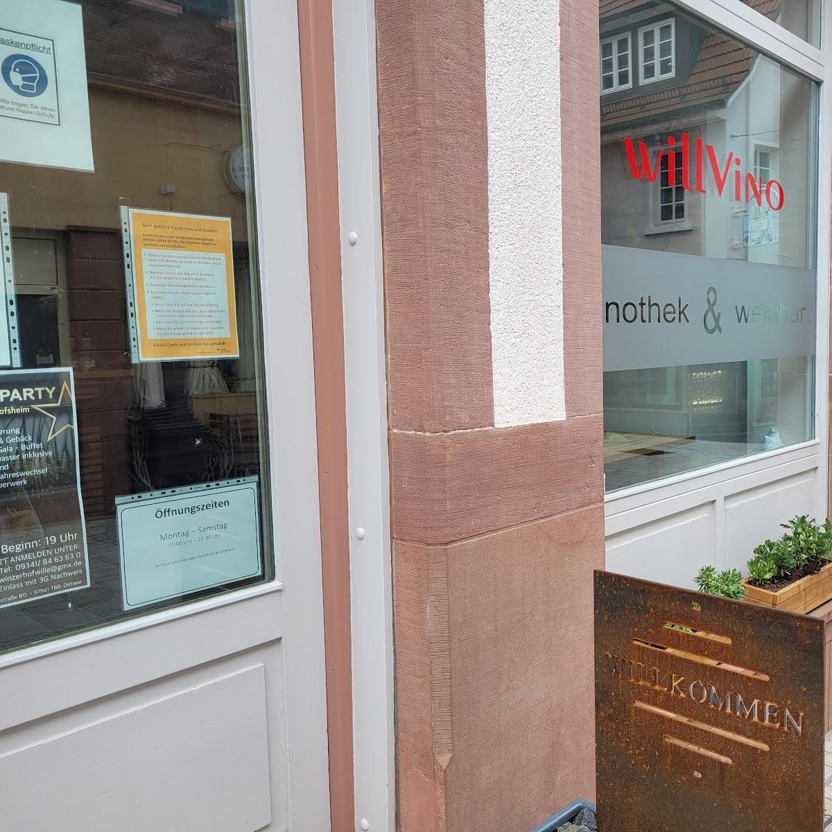 Restaurant "Willvino" in Tauberbischofsheim