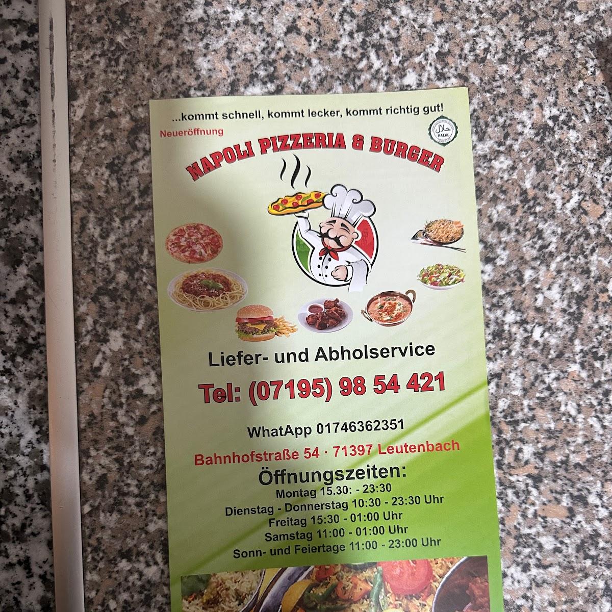 Restaurant "Napoli Pizzeria & Burger" in Leutenbach