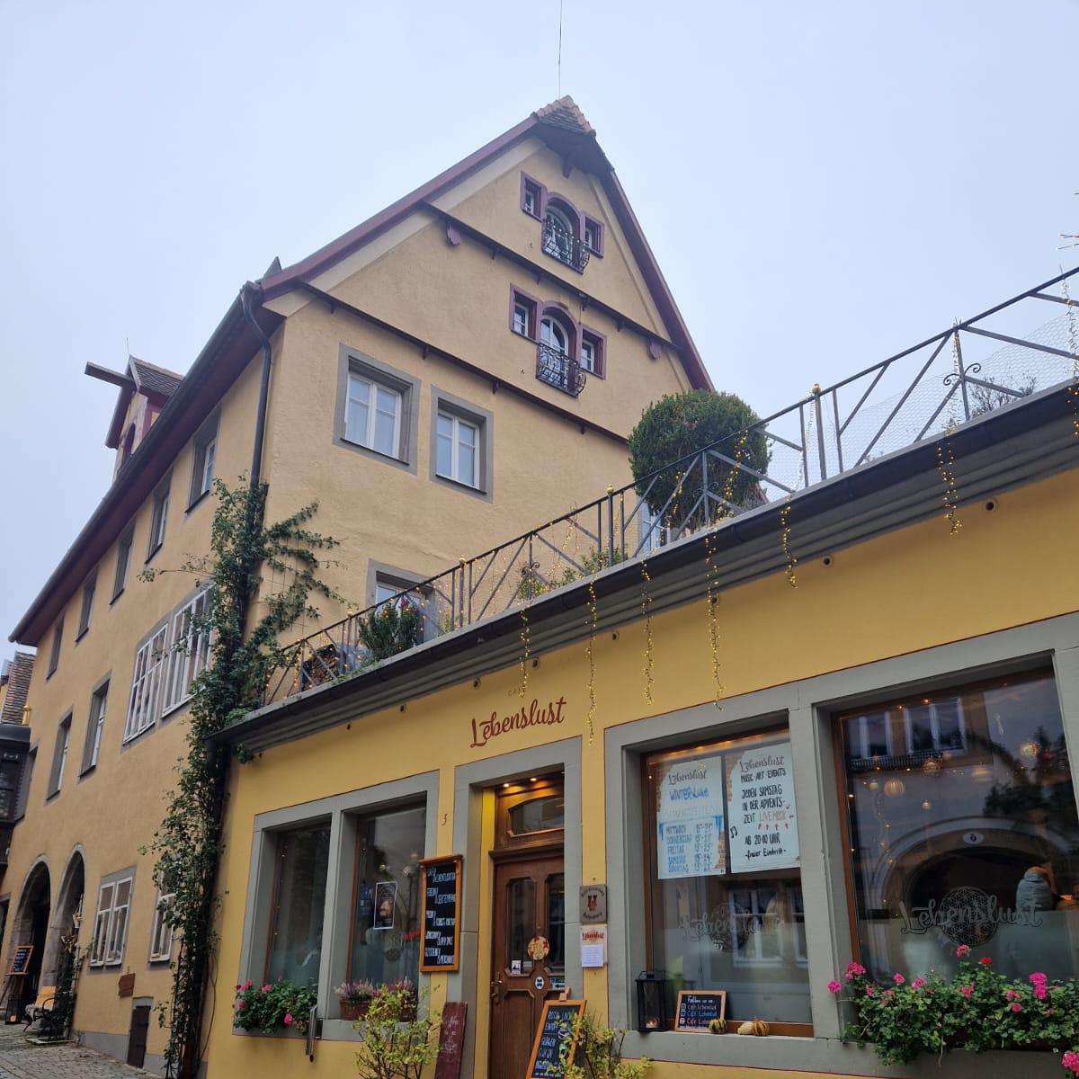 Restaurant "Café Lebenslust" in Rothenburg ob der Tauber