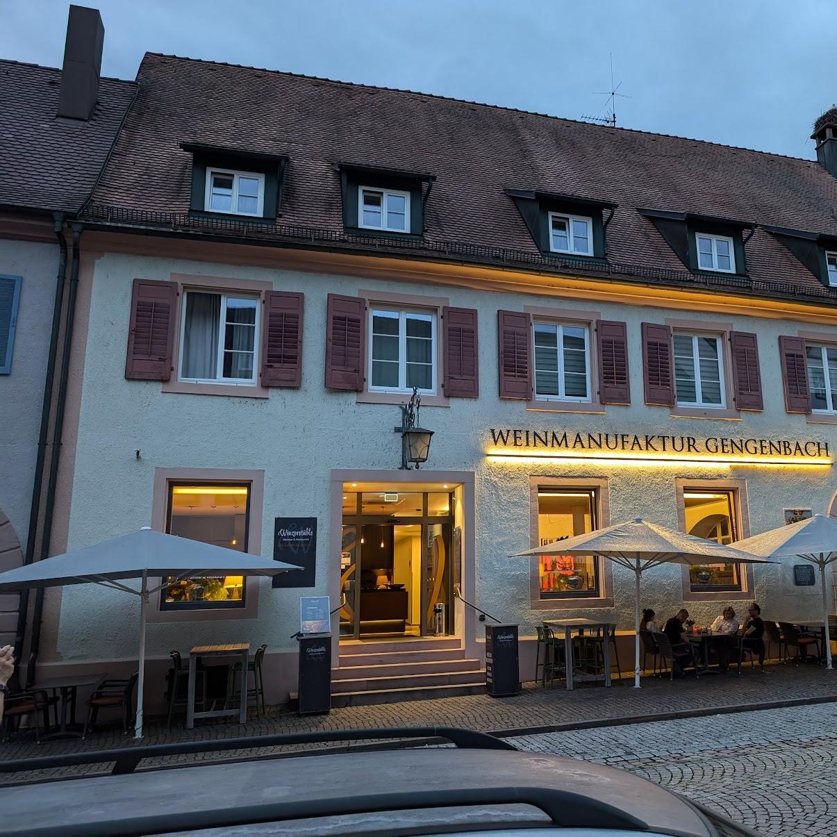 Restaurant "Winzerstüble" in Gengenbach