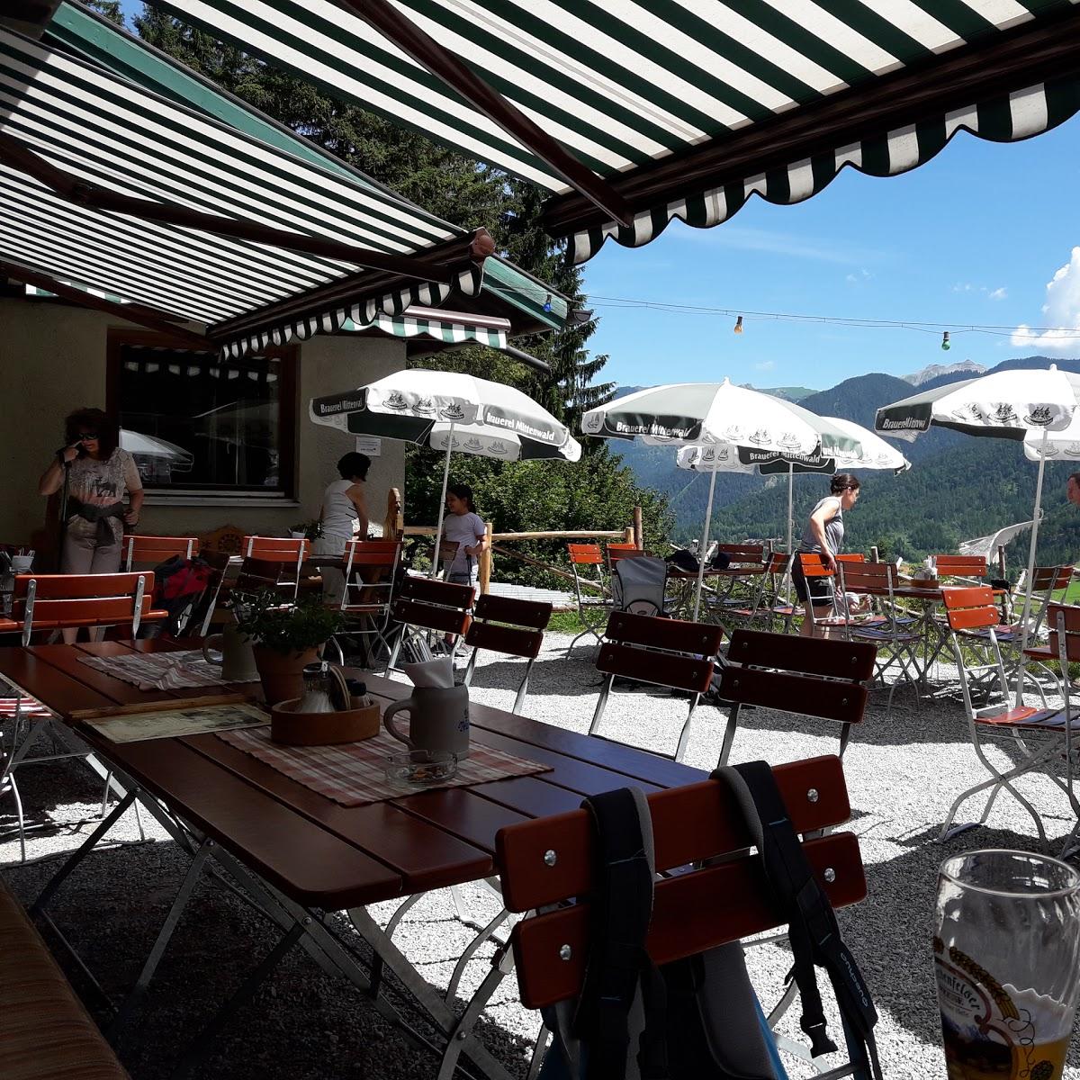 Restaurant "Berggasthof Gletscherschliff" in Mittenwald