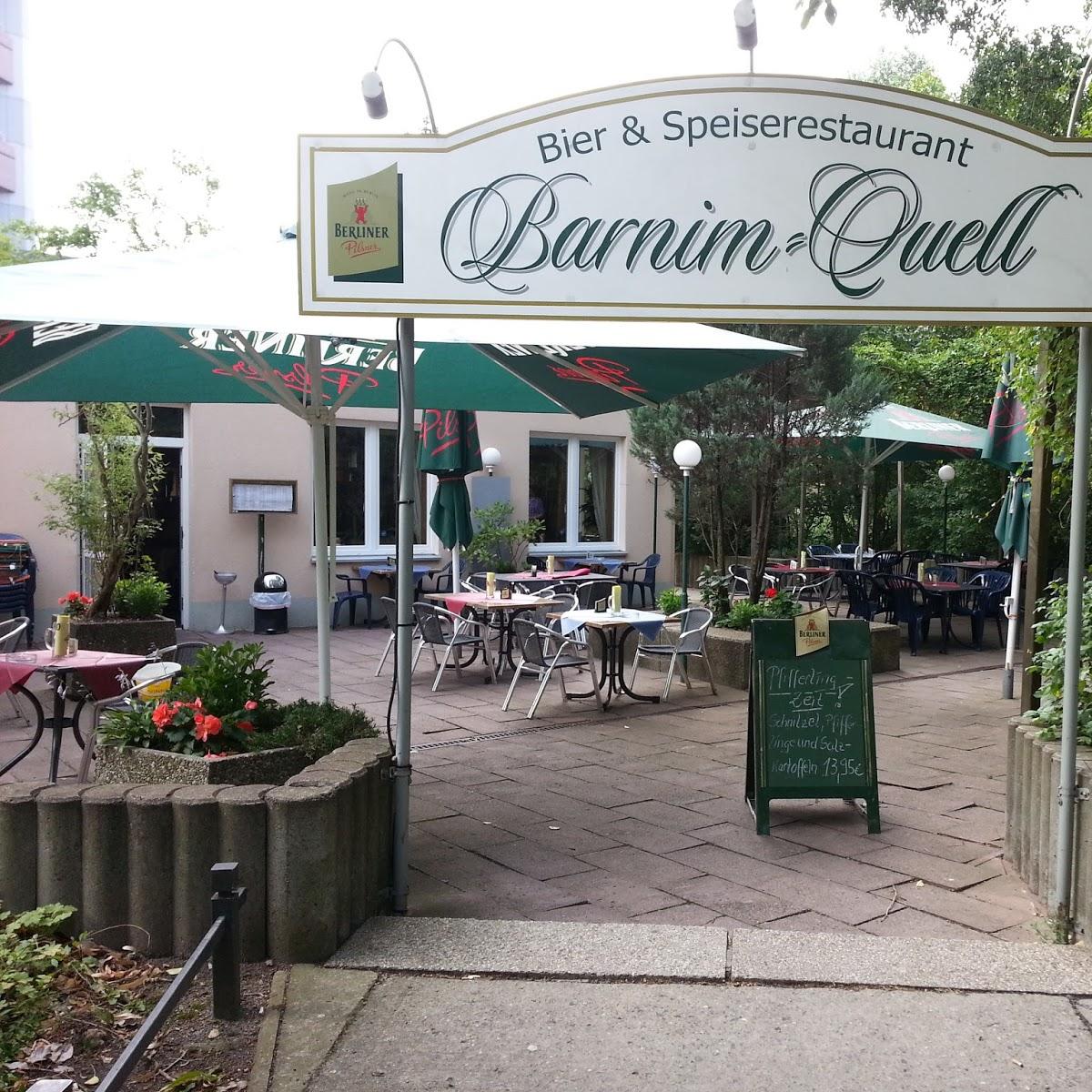 Restaurant "Gaststätte Barnimquell" in  Berlin