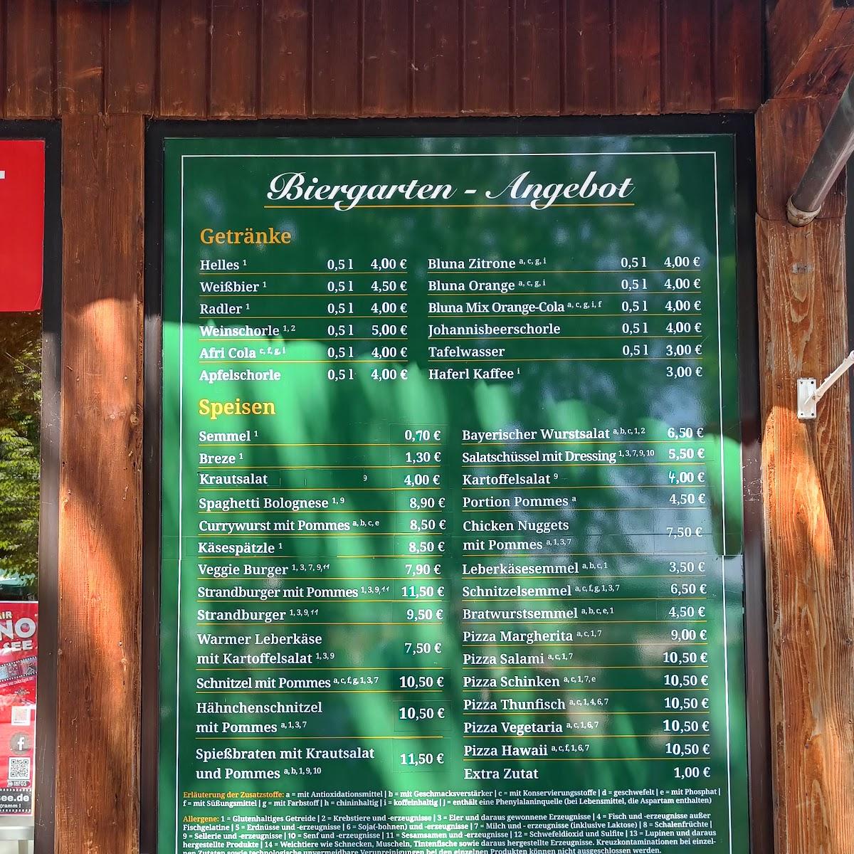 Restaurant "Strandkurhaus Biergarten" in Waging am See