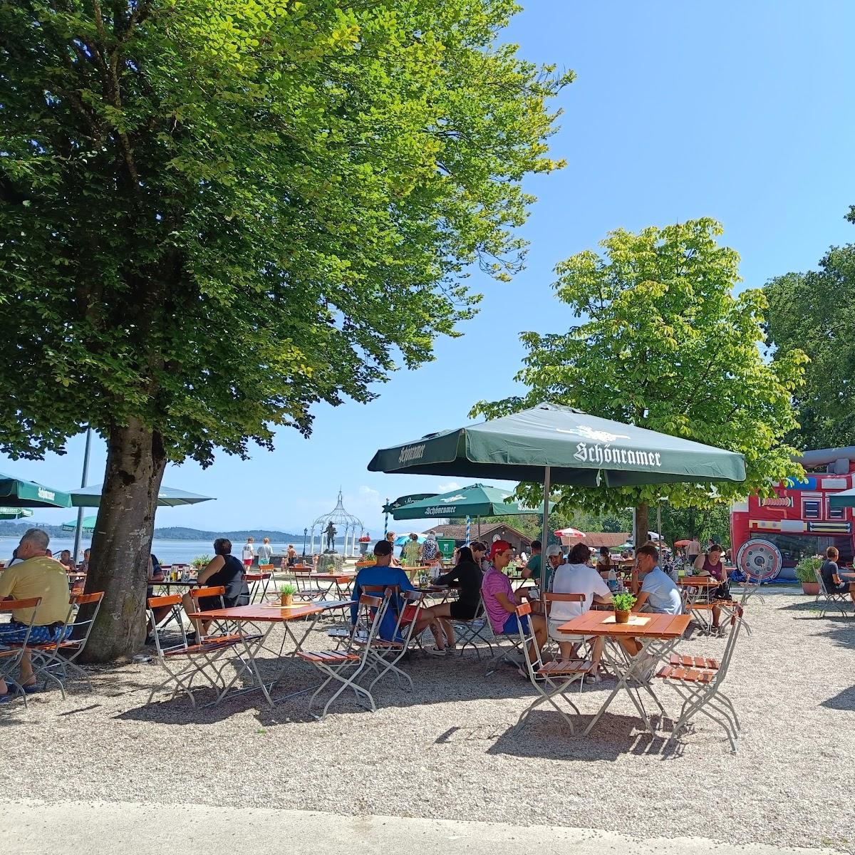 Restaurant "Strandkurhaus Biergarten" in Waging am See