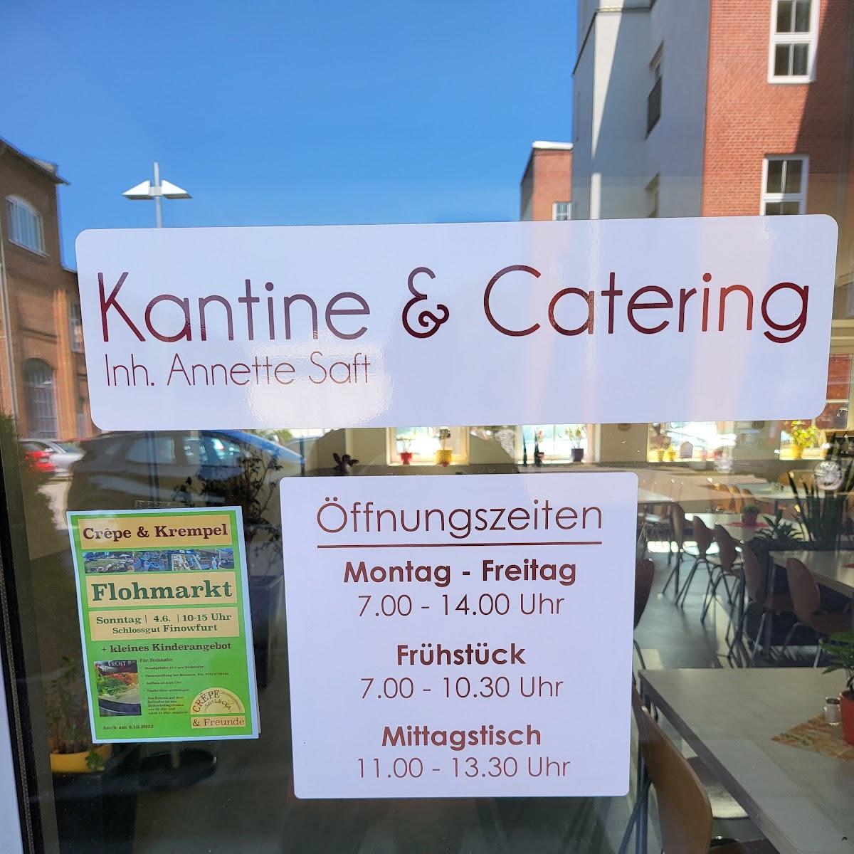 Restaurant "Kantine & Catering" in Eberswalde