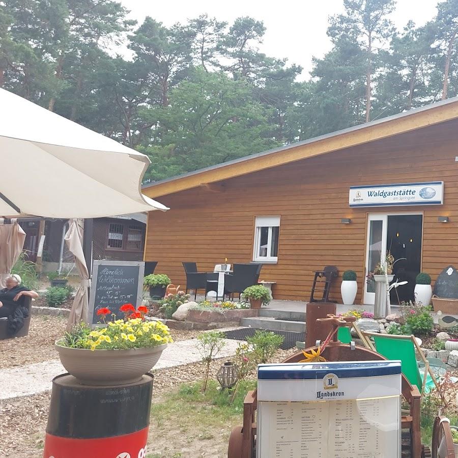 Restaurant "Waldgaststätte  Zur Quelle am Springsee " in Storkow (Mark)