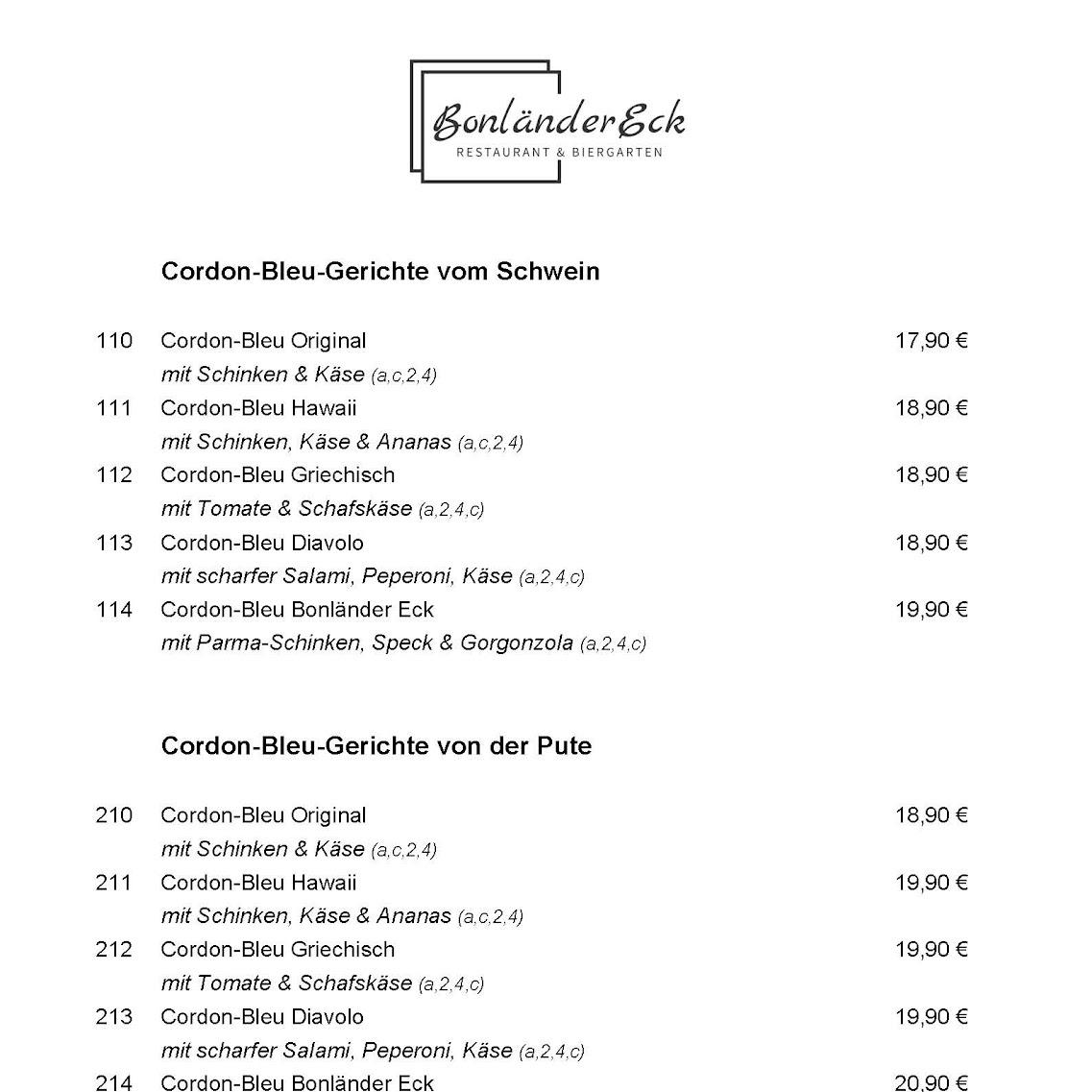 Restaurant "Bonländer Eck - Restaurant & Biergarten" in Filderstadt
