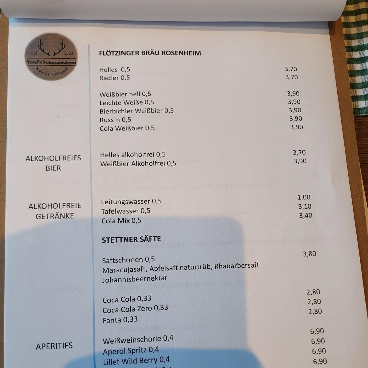 Restaurant "Toni‘s Schmanklerei" in Vogtareuth