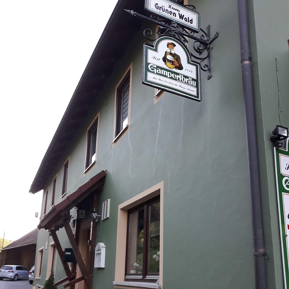 Restaurant "Gastwirtschaft zum grünen Wald" in Weißenbrunn