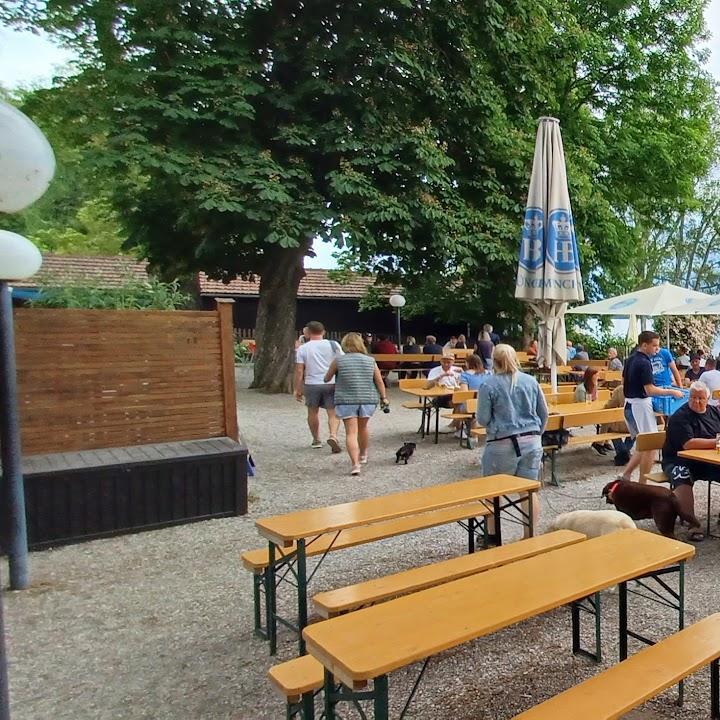 Restaurant "Biergarten Alpenblick" in Seehausen am Staffelsee