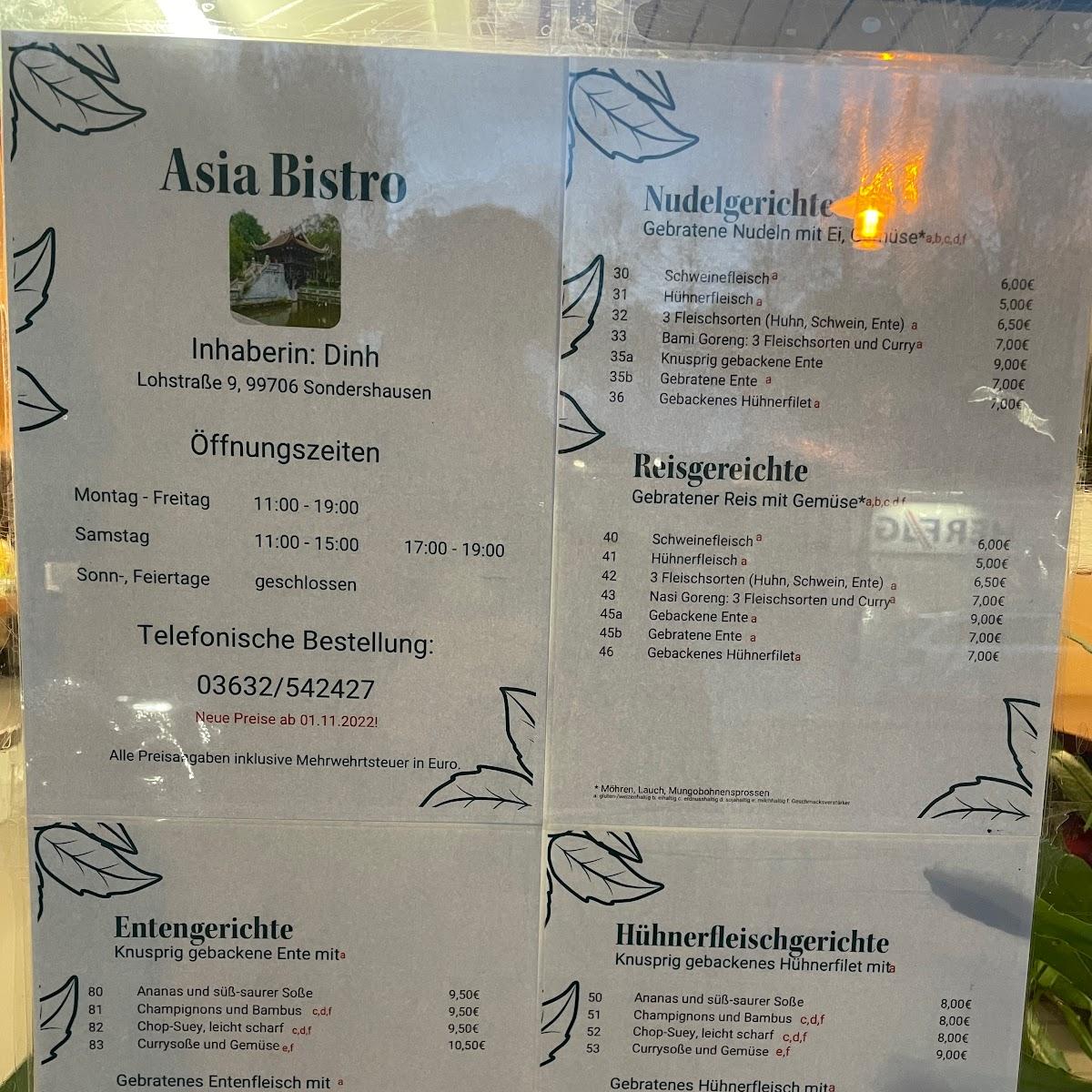 Restaurant "Asia Bistro" in Sondershausen