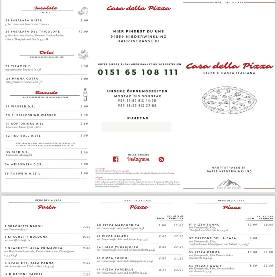 Restaurant "Casa della Pizza" in Niederwinkling