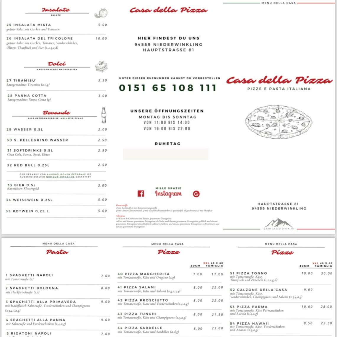 Restaurant "Casa della Pizza" in Niederwinkling