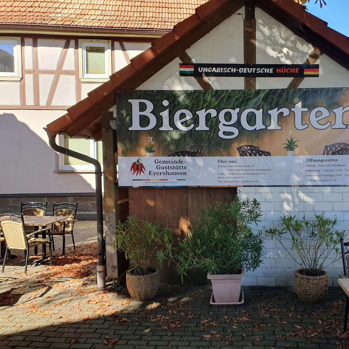 Restaurant "Paprika Eyershausen" in Bad Königshofen im Grabfeld