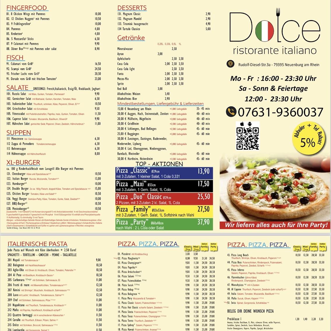 Restaurant "Dolce ristorante italiano" in Neuenburg am Rhein