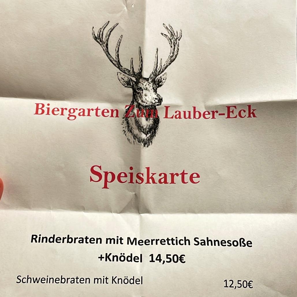 Restaurant "Biergarten Zum Lauber Eck" in Schönsee