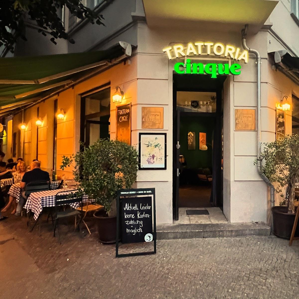 Restaurant "Trattoria Cinque" in Berlin