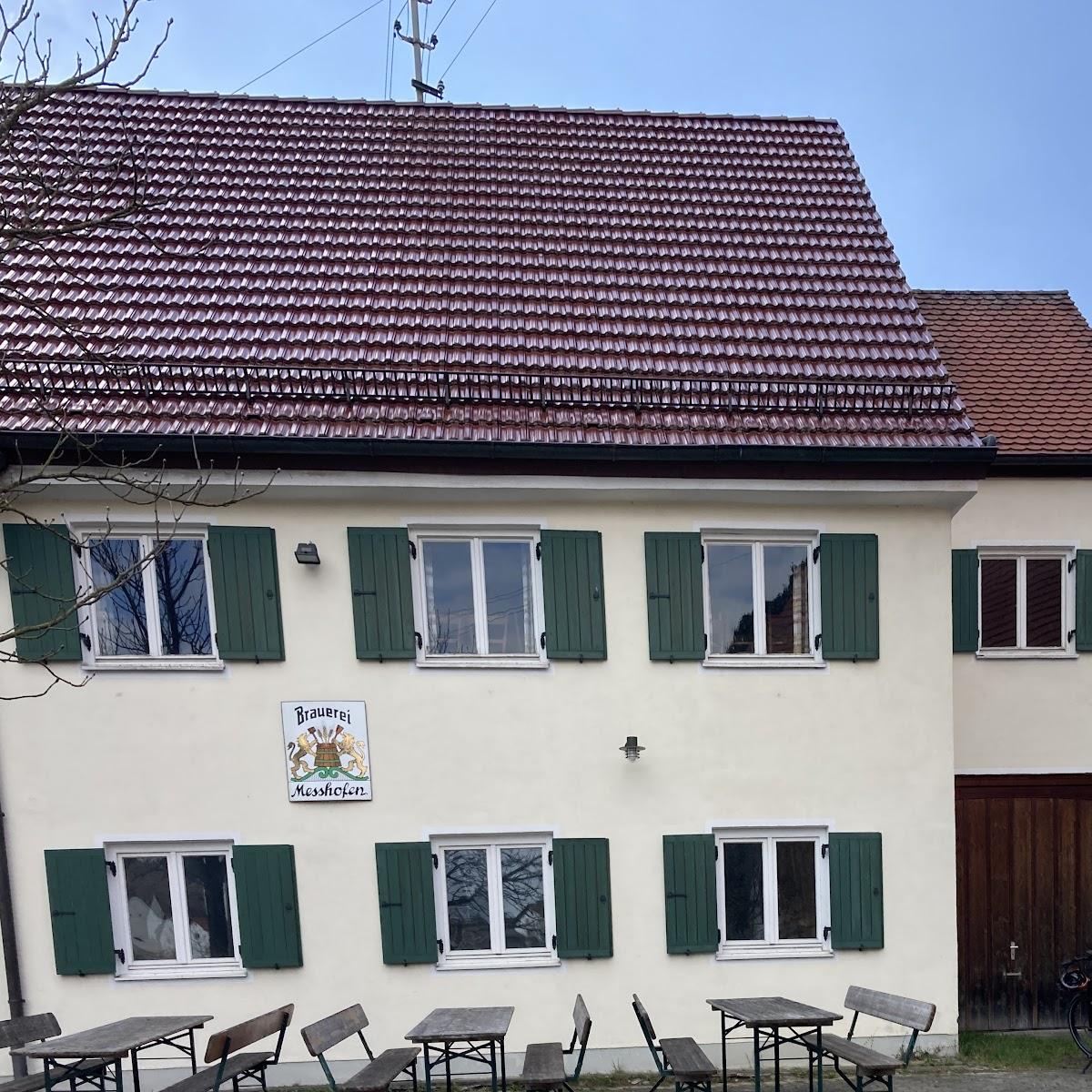 Restaurant "Brauerei Messhofen" in Roggenburg