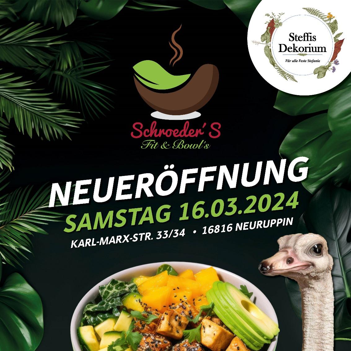 Restaurant "Schroeder´S Fit and Bowl´s" in Neuruppin