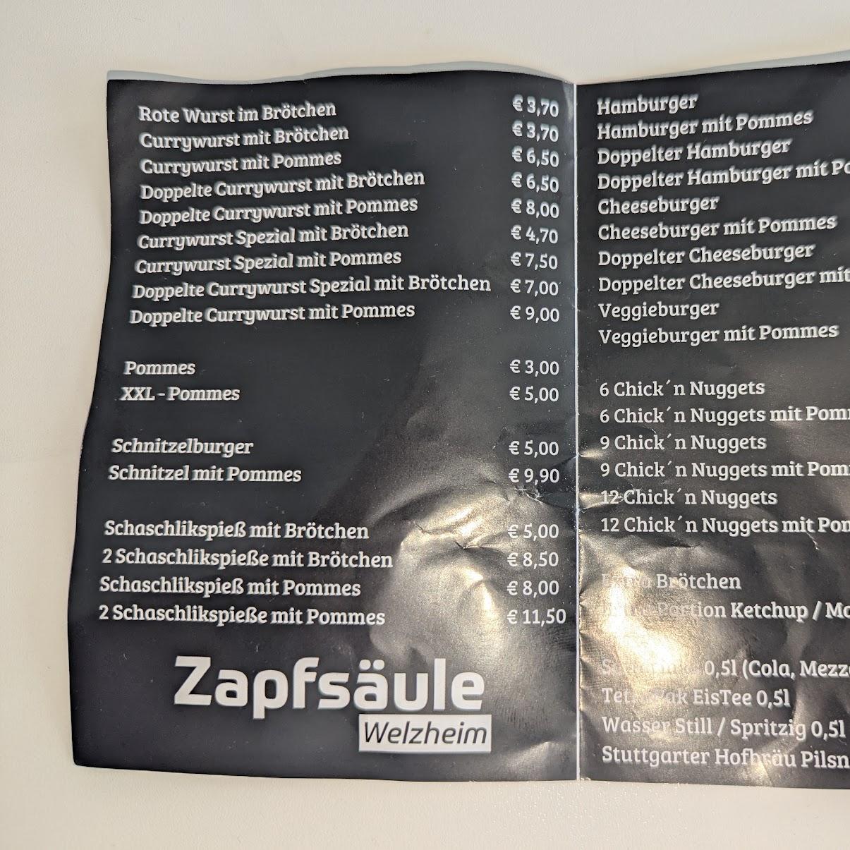 Restaurant "Zapfsäule" in Welzheim