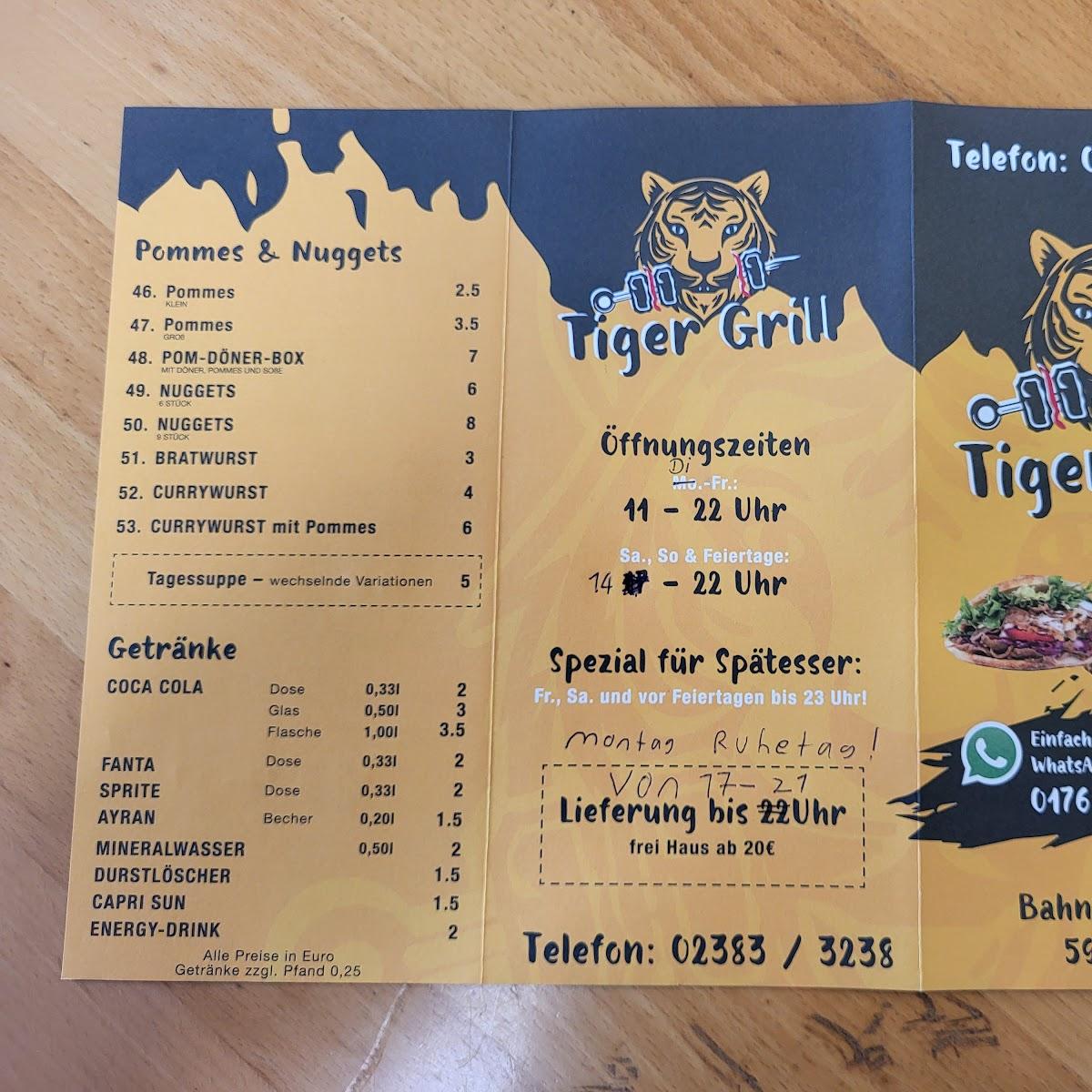 Restaurant "Tiger Grill" in Bönen