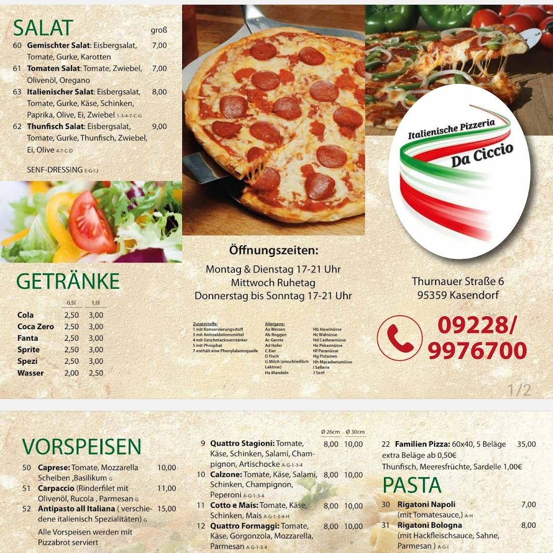 Restaurant "Pizzeria Da Ciccio" in Kasendorf